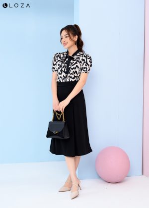 Alternative view of Chân váy Dáng Suông Màu Xanh Nhạt 6