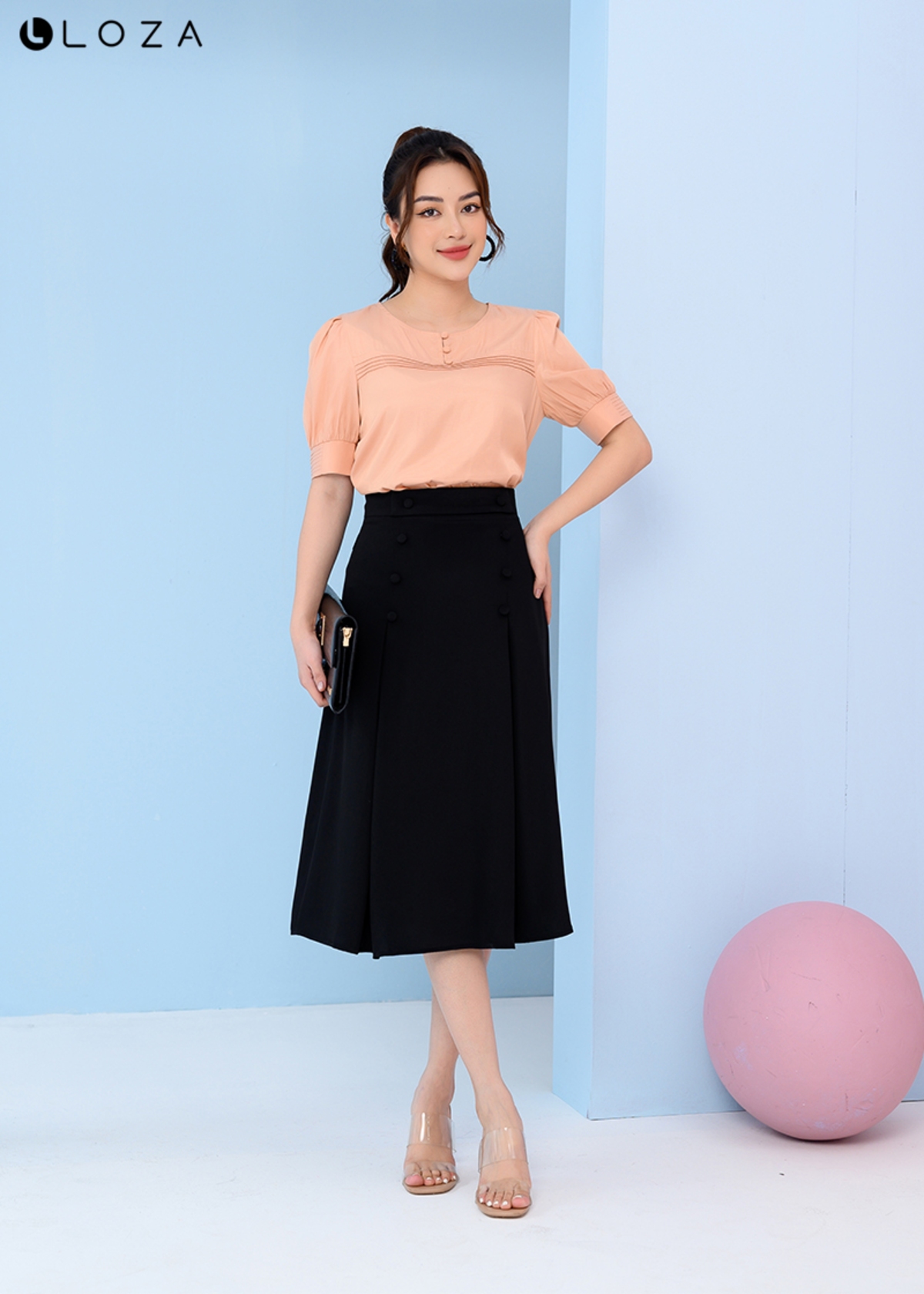 Áo Sơ Mi Lụa Tay Bồng - Ảnh 4