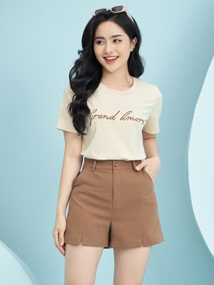 Quần Short Nữ Thời Trang - Xẻ Gấu