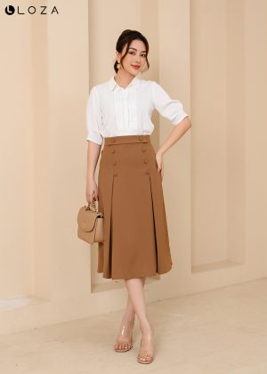 Chân váy Dáng Suông Màu Xanh Nhạt 6