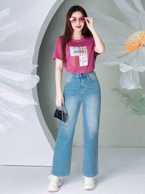 Alternative view of Áo Phông Nữ Dáng Rộng In Hình SENITO 2