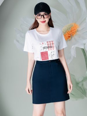 Áo Phông Nữ Dáng Rộng In Hình SENITO 2