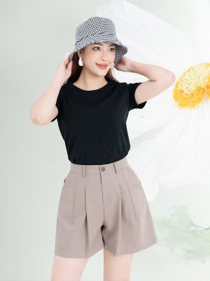 Alternative view of Áo Phông Cotton Màu Trơn (Đơn Sắc)