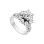 Vỏ nhẫn Kim cương Vàng trắng 18K PNJ 00DDW002747 Vỏ nhẫn Kim cương Vàng trắng 18K PNJ 00DDW002747