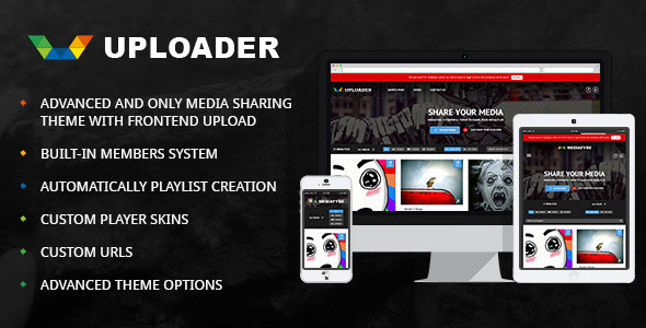 Uploader V2.2.2 – Advanced Media Sharing Theme