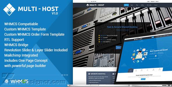 Multi Hosting V1.5.2 – WHMCS Hosting WordPress Theme