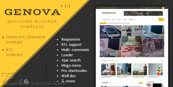 News & Magazine Responsive Blogger Template