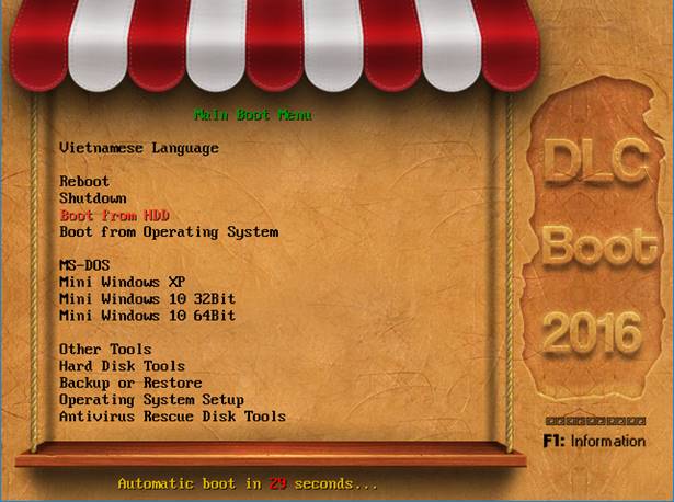DLC Boot mới nhất 2016 – Boot legacy UEFI