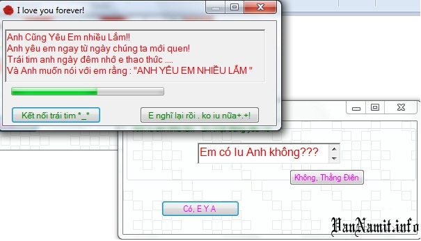 Chương trình tặng người yêu viết bằng C#