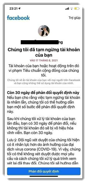 Share tút mở khóa facebook bị khóa do vi phạm nguyên tắc cộng đồng