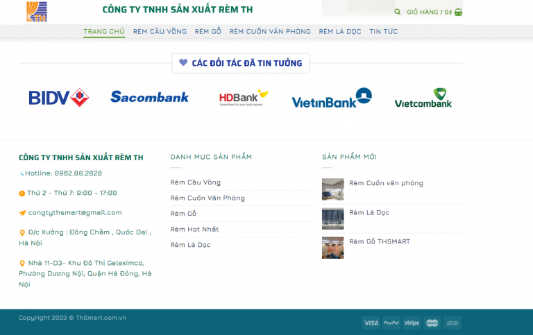 Share code website bán Rèm cửa wordpress
