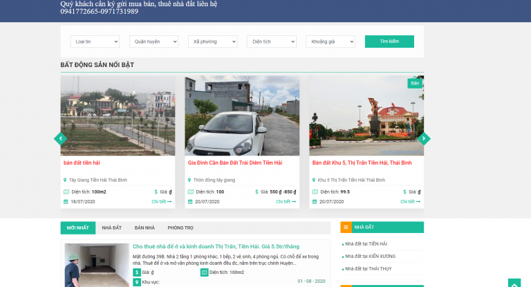 Share code website bán bất động sản dạng đăng tin , Rao Vặt (wordpress)