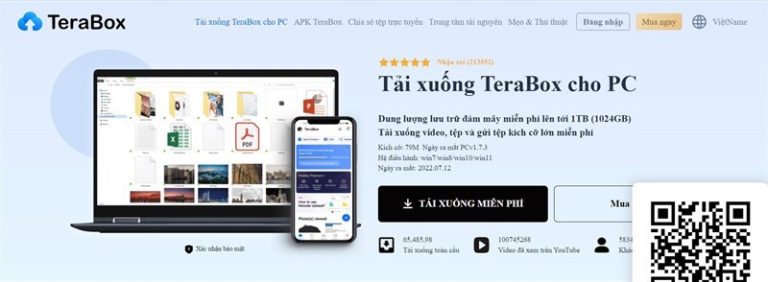 TeraBox – Dịch vụ sao lưu và lưu trữ đám mây miễn phí 1TB