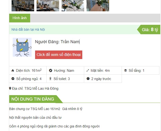 Share code nút hiện số điện thoại giống batdongsan.com.vn