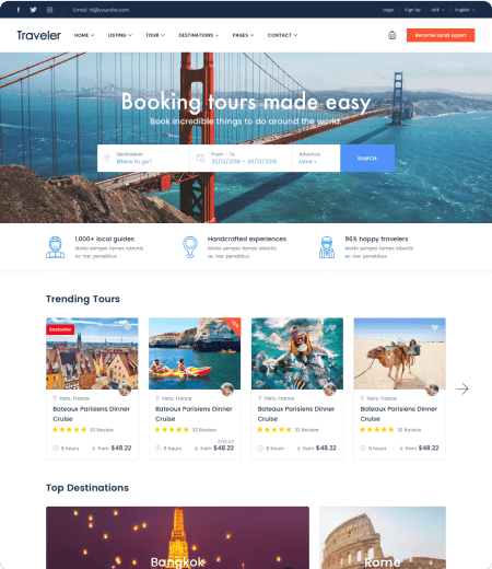 Share Code Website Du lịch – Đầy đủ tính năng