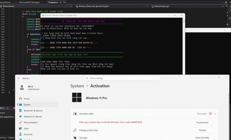 Tool xoá sạch key windows đã crack – Cách xoá hoàn toàn key windows
