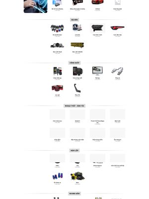Giao diện website bán đồ chơi ô tô, linh kiện ô tô - Wordpress - GDBH002