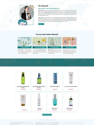 Giao diện website bán mỹ phẩm -  Mã nguồn Wordpress - GDMP0004