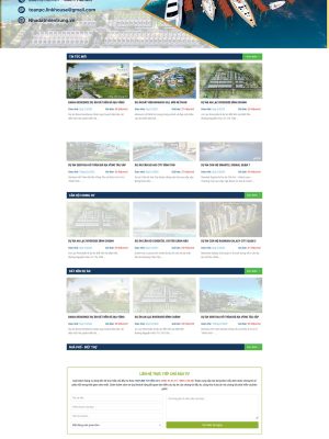 Mẫu web bán bất động sản dạng nhiều dự án Wordpress - BDS0005