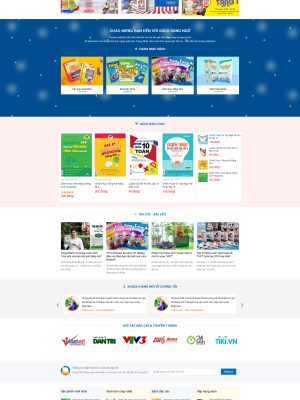Giao diện website bán sách - Wordpress - GDBH008