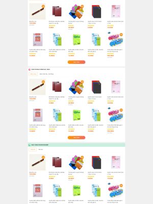 Giao diện website bán văn phòng phẩm - Wordpress - GDBH009
