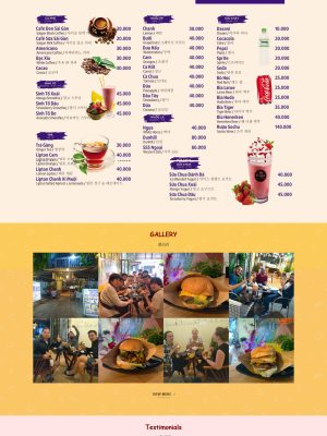 Giao diện website bán Burger - Wordpress - GDBHFR002