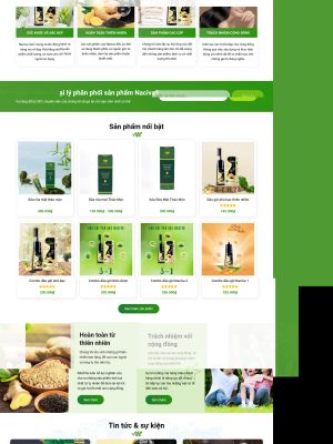 Giao diện website dầu gội đầu, dược phẩm -  Mã nguồn Wordpress - GDMP0003