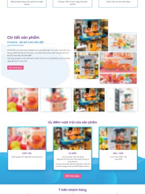 Giao diện website đồ chơi trẻ em (Landing page) - Wordpress - GDMB006