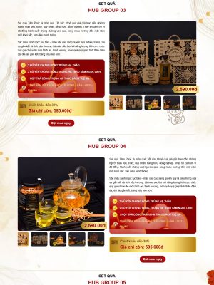 Giao diện website bán đông trùng hạ thảo (Landing page) -Theme Wordpress - GDBH0013