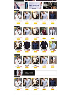 Giao diện website bán thời trang - Web bán hàng TMDT - GDTT0001