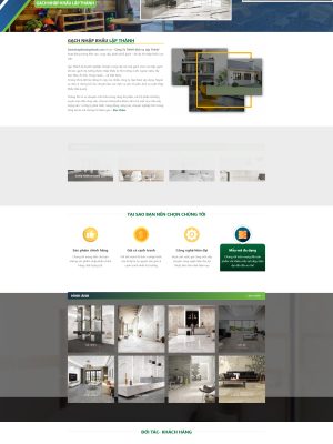 Giao diện website bán Gạch đá - Wordpress themes 99k - GDNT002