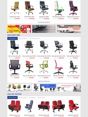 Mã nguồn website bán ghế văn phòng bằng Wordpress - GDNT0021