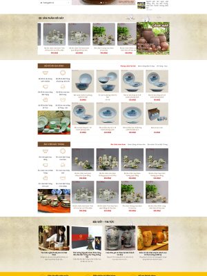 Giao diện website bán Gốm xứ - Wordpress themes 99k - GDNT003
