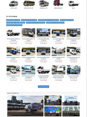 Theme website bán xe ô tô tải Hyundai - Wordpress FREEGDH005
