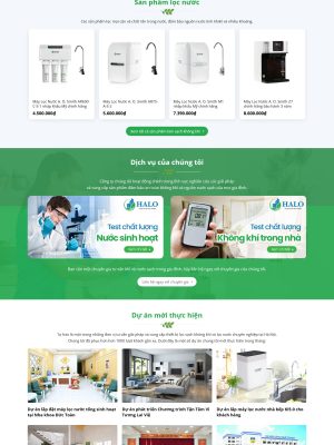 Giao diện website bán máy lọc không khí -Theme Wordpress - GDBH0021