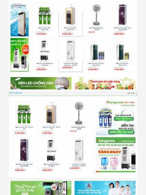 Giao diện website bán máy lọc nước -Theme Wordpress - GDBH0022