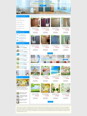 Giao diện website cung cấp mành rèm - Wordpress themes - GDNT006