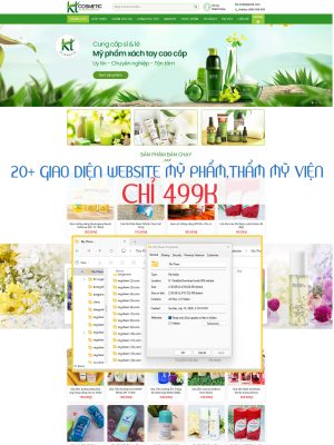 Kho Giao diện website Mỹ phẩm, thẩm mỹ viện, làm đẹp ~ [20+ themes wordpress] GDMP089