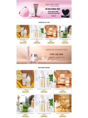Themes website bán mỹ phẩm -  Mã nguồn Wordpress - GDMP0006