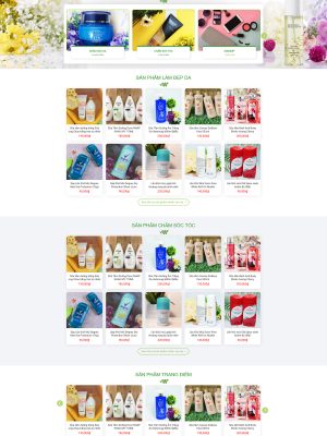 Themes website bán mỹ phẩm chuẩn SEO -  Mã nguồn Wordpress - GDMP0010