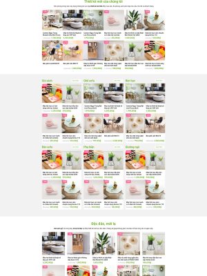 Giao diện website Siêu thị nội thất -  Mã nguồn Wordpress - GDNT0014