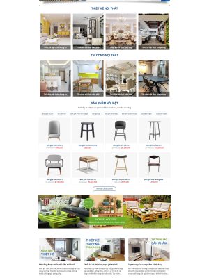 Mã nguồn website Siêu thị nội thất -  Mã nguồn Wordpress - GDNT0018