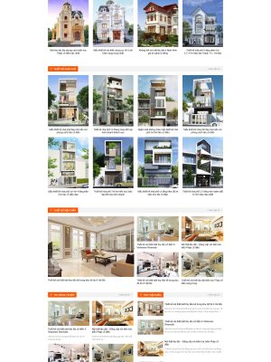 Giao diện website thiết kế nội thất, thi công nội thất -  Mã nguồn Wordpress - GDNT008