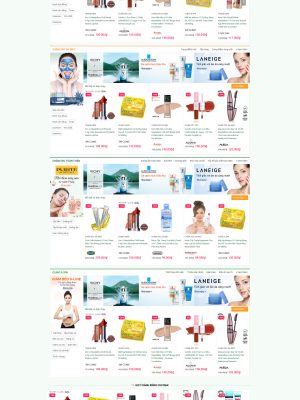 Themes website bán mỹ phẩm chuẩn SEO -  Mã nguồn Wordpress - GDMP0022
