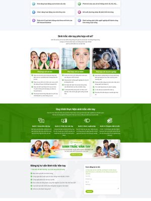 Themes website sinh trắc vân tay -  Mã nguồn Wordpress - GDMB003