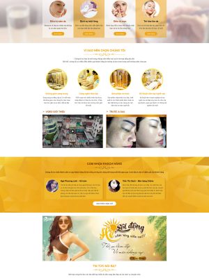 Theme website Thẩm mỹ viện,Spa, làm đẹp - Wordpress themes 99k - GDSP0011