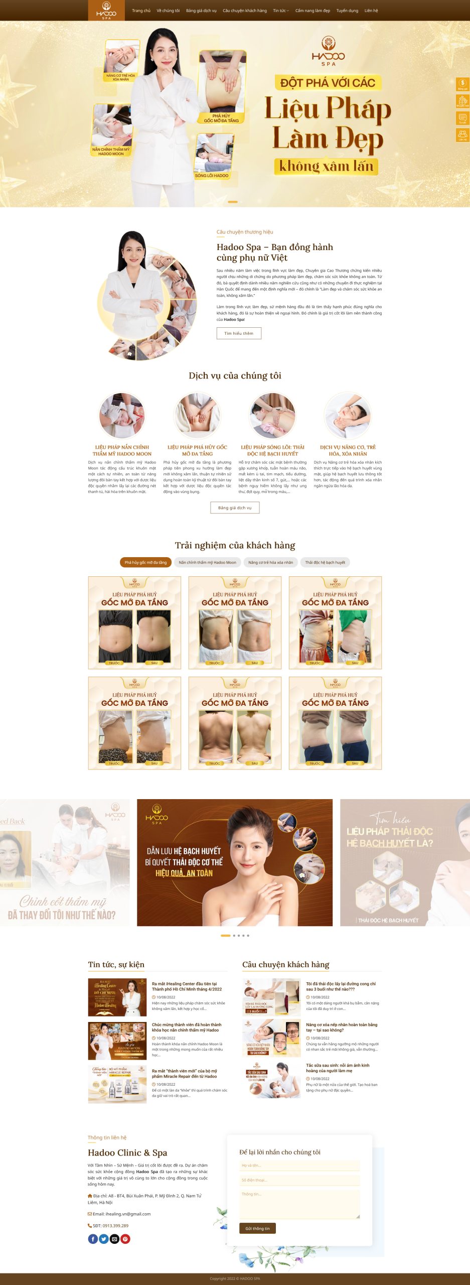 Theme website Thẩm mỹ viện,Spa, làm đẹp - Wordpress themes 99k - GDSP0010