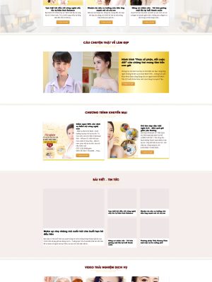 Giao diện website spa, thẩm mỹ viện miễn phí - Mã nguồn Wordpress – FREESPA001