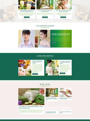 Giao diện website Spa, Thẩm mỹ viện - Wordpress themes 99k - GDSP002