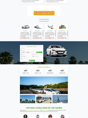 Giao diện website Đặt xe, Vé xe, Đặt Taxi - Wordpress Theme XEGDH0011